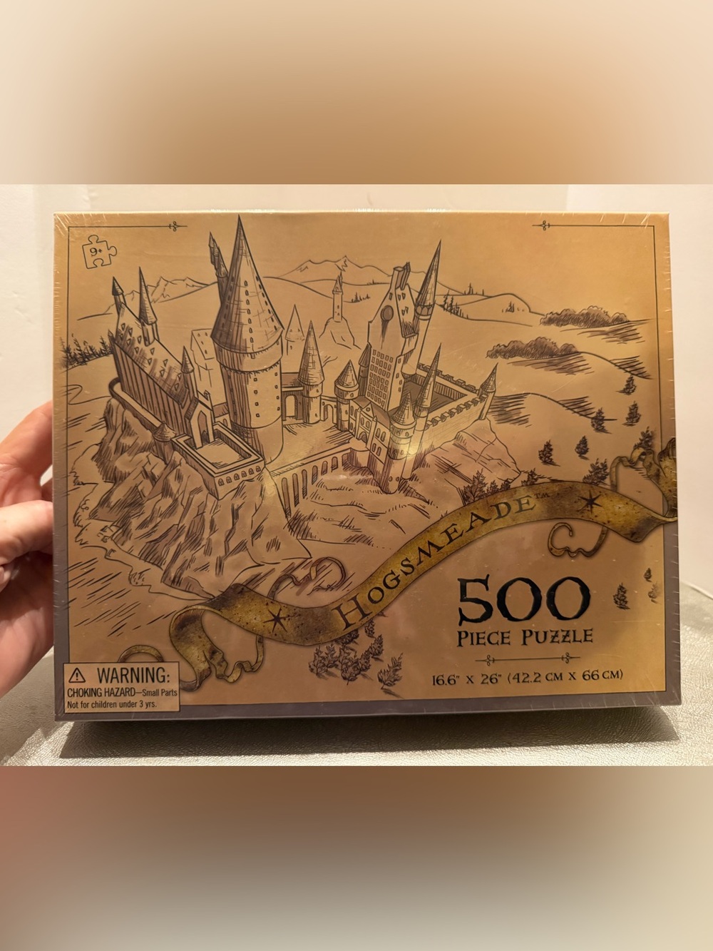 NEW Harry Potter Hogsmeade 500-Piece Puzzle - Cream Illustration. Universal.